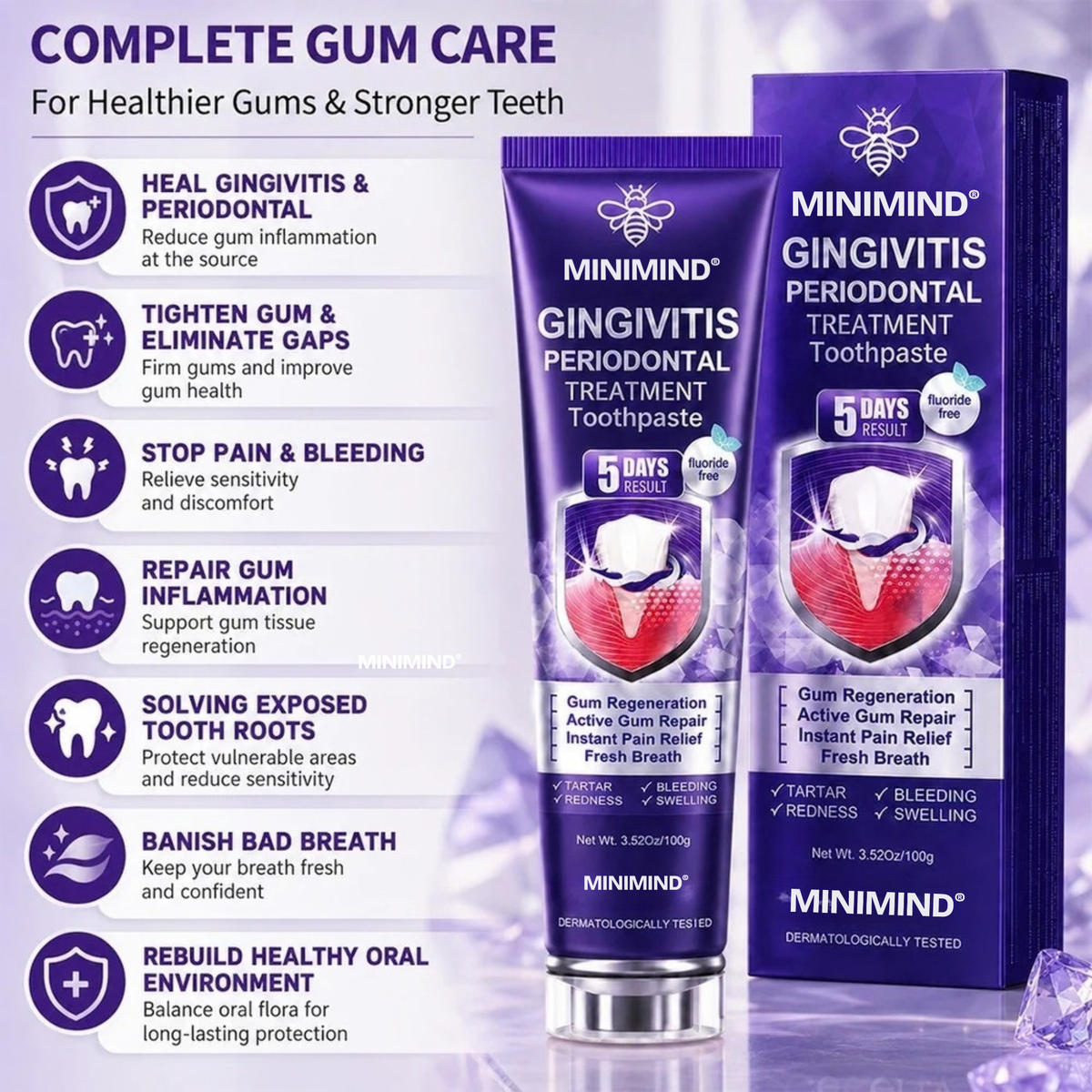 MiniMind™ Bee Venom Gum & Periodontal Toothpaste
