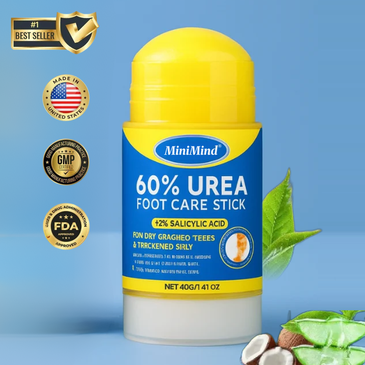 MiniMind® 60% Urea Foot Relief Stick